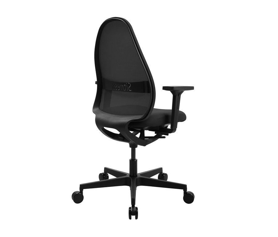 Schwarzer Topstar »SOFT SITNESS ART« Bürostuhl von hinten.