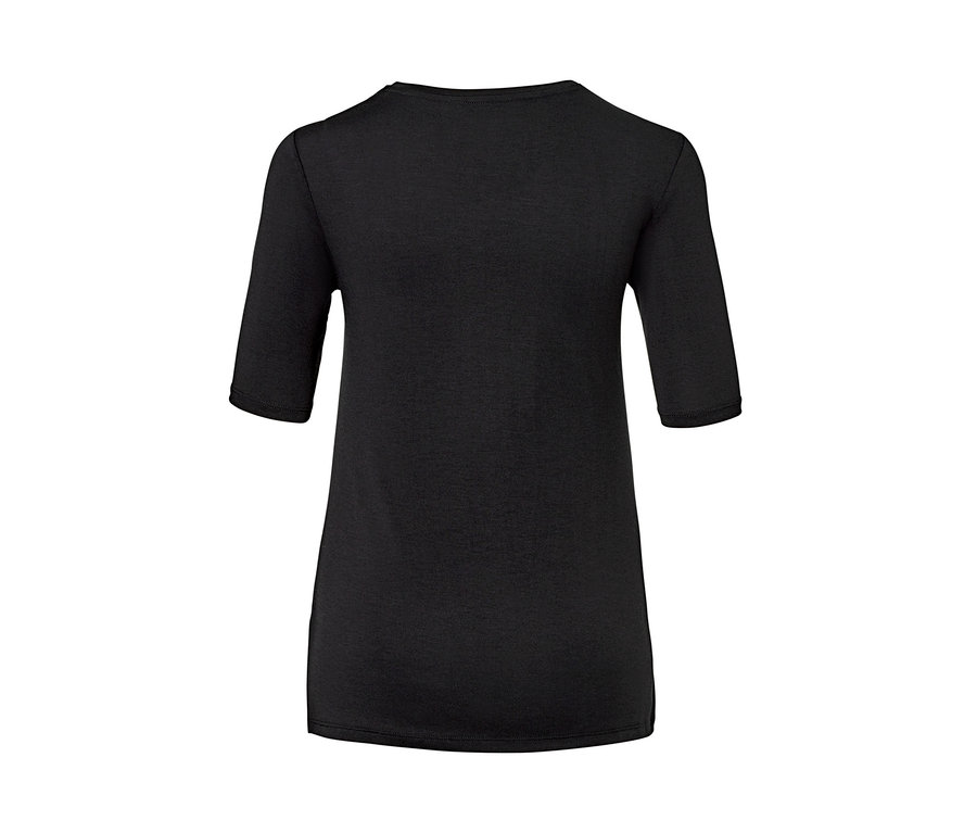 Schwarzes Thermo-Kurzarm-Unterhemd.