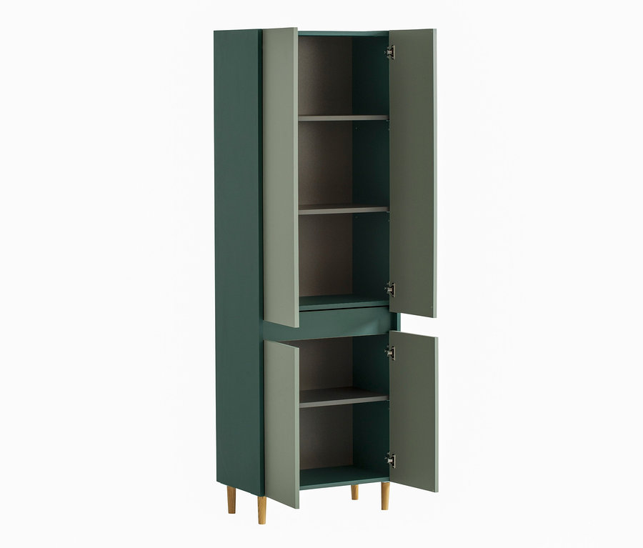 Hochschrank »Lovis«, waldgrün/pistazie, mit 4 Türen.