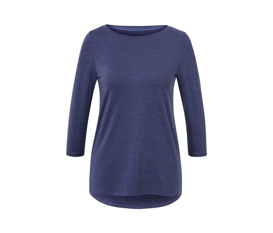 Lila Funktionsshirt, 3/4-Arm.