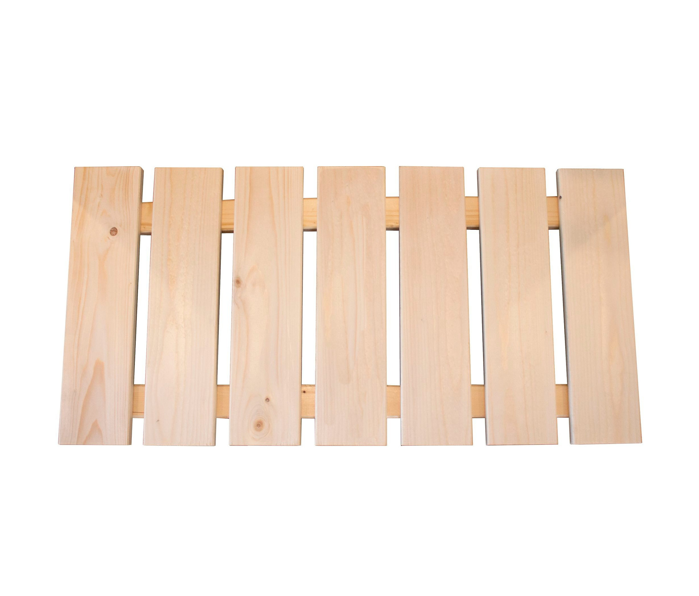 Karibu Sauna-Bodenrost »Premium« aus hellem Holz.