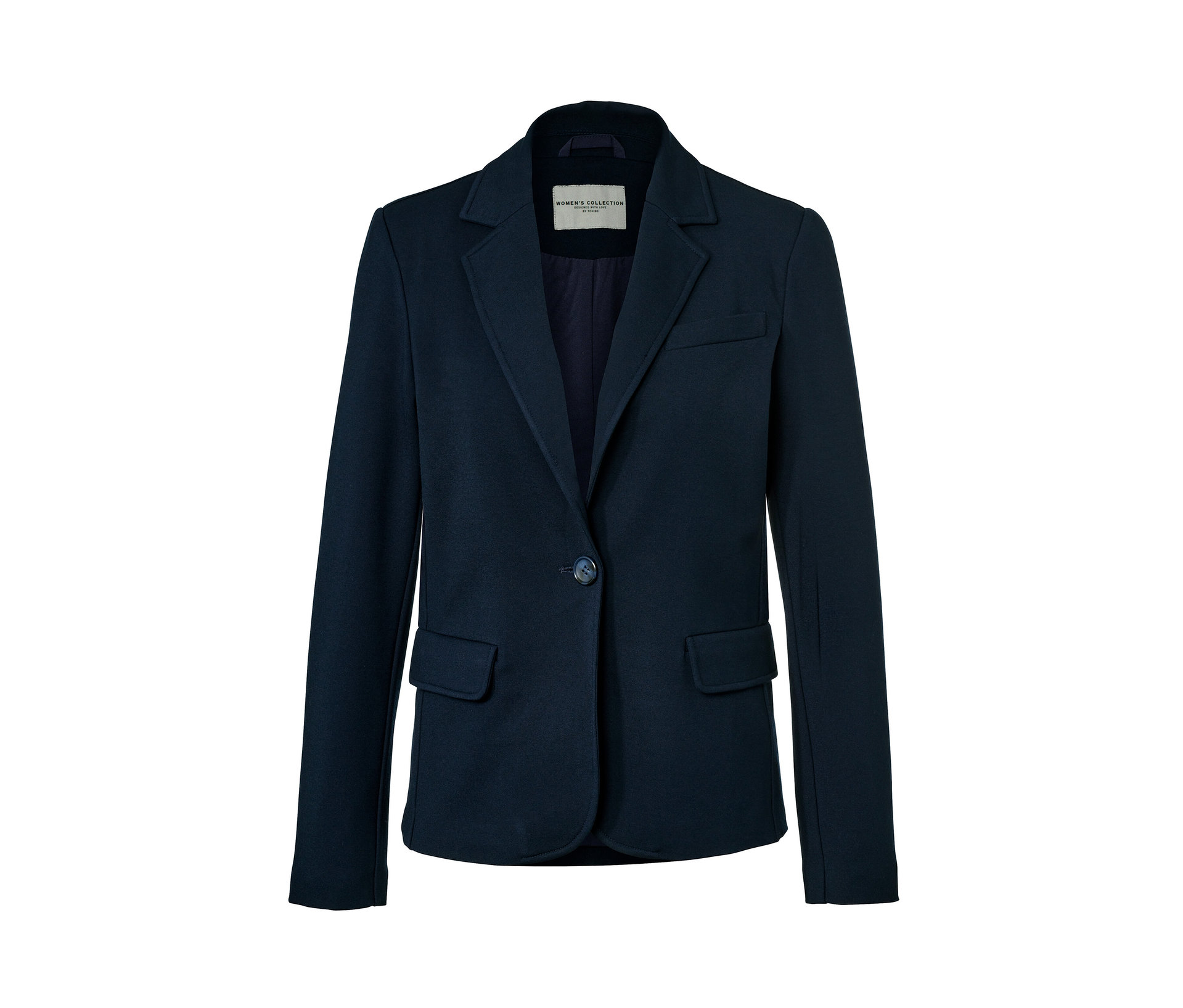 Jerseyblazer - Damen - Gr. 46 - dunkelblau - dunkelblau