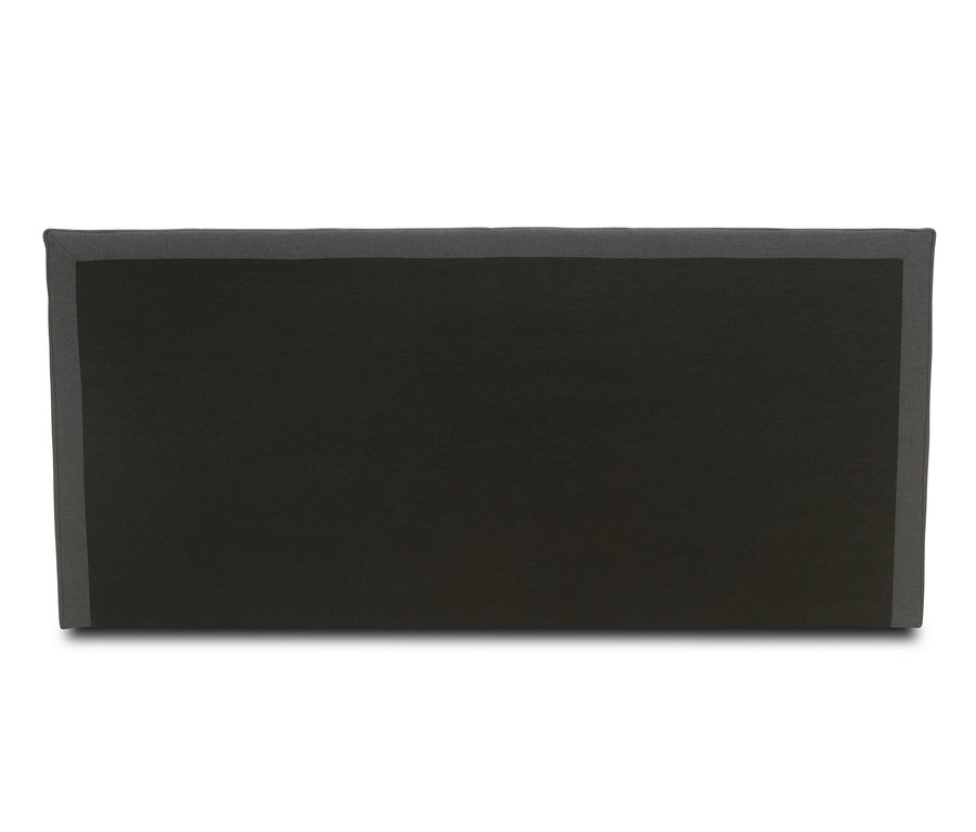 Graues DOMO collection Boxspringbett 180 x 200 cm mit Topper, Nahaufnahme.