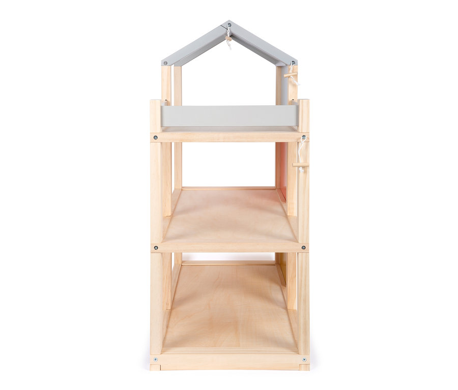 small foot Puppenhaus Natur mit Möbeln.