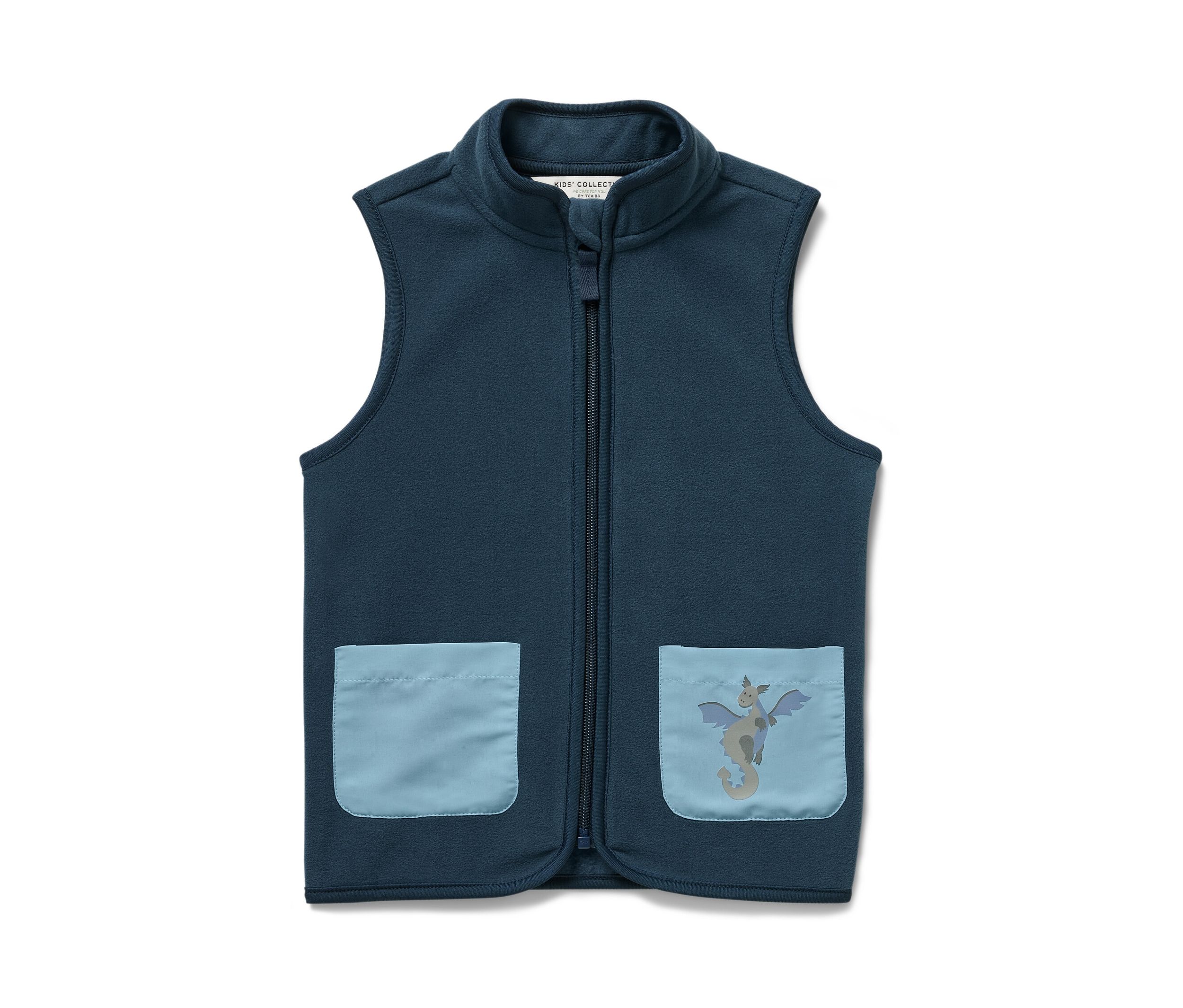 Tchibo - Kinder-Fleeceweste - Jungen - Gr. 86/92 - dunkelblau