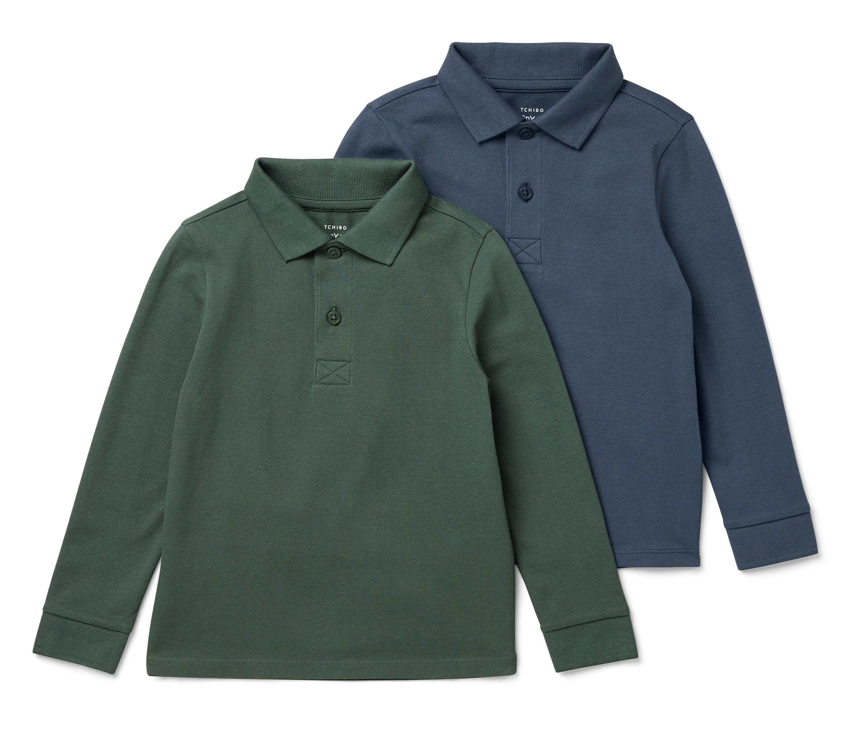 Tchibo - 2 Kinder-Poloshirts aus Baumwoll-Piqué - Baby - Gr. 86/92 - dunkelblau