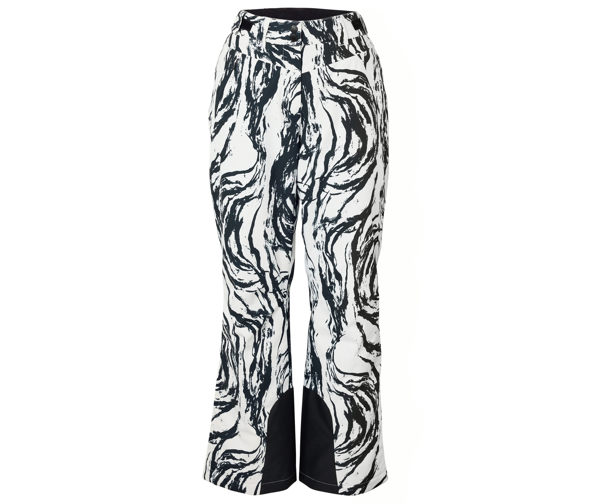Skihose - Damen - Gr. 42 - schwarz/print - schwarz