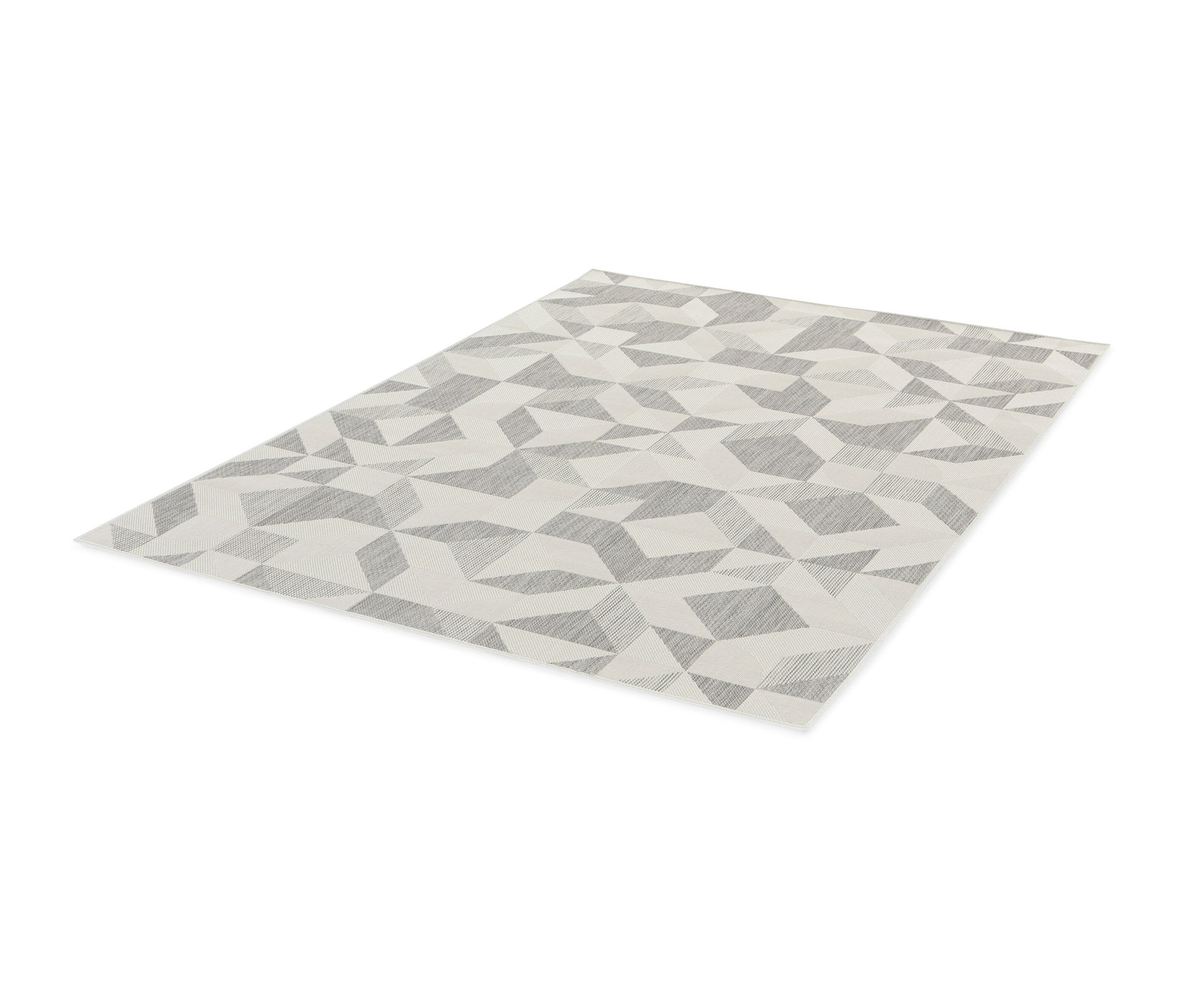 Faltbarer Outdoor-Teppich im Mosaik-Design - beige - beige