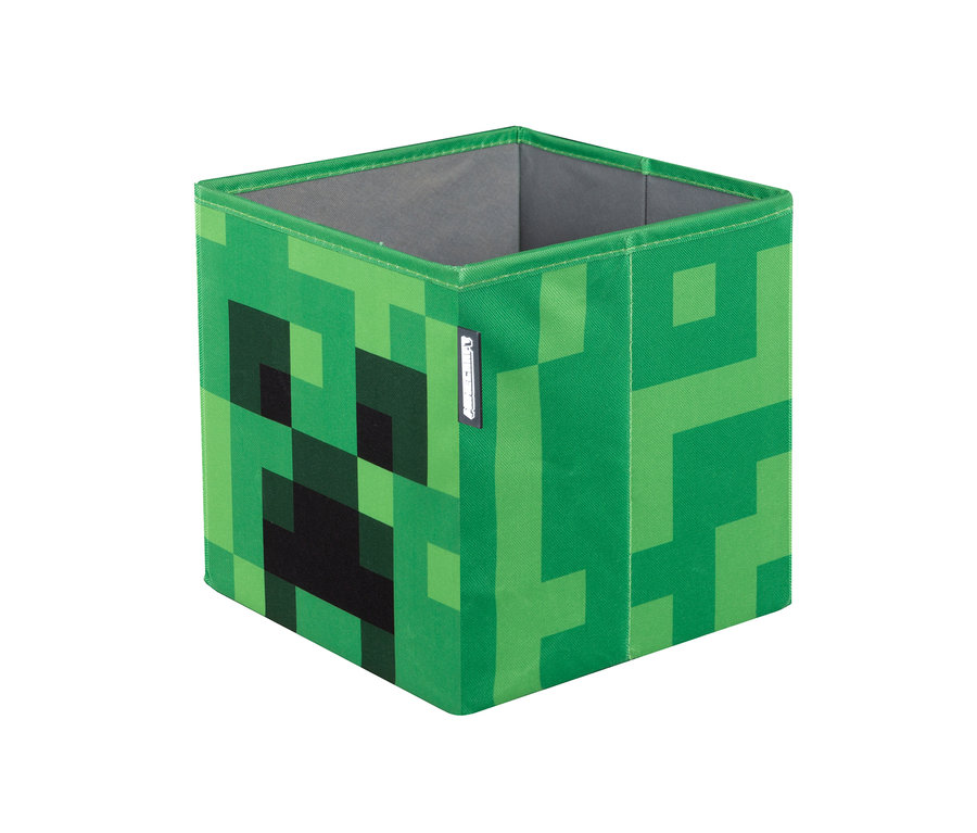 Grüne Minecraft Creeper Aufbewahrungsbox.