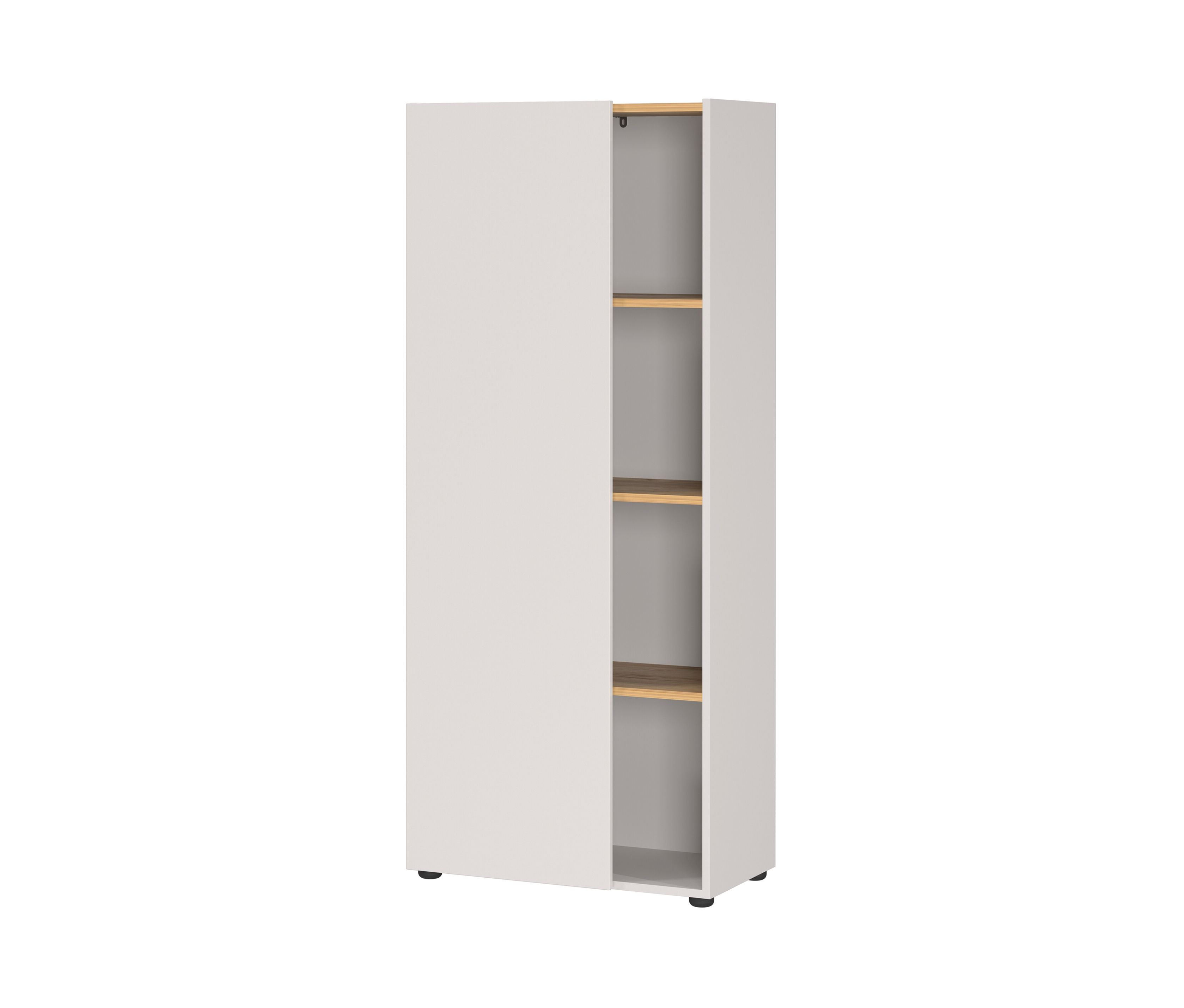 Tchibo - Aktenschrank »GW-Adrano« - 61x34x145cm - braun - Holz / Kunststoff