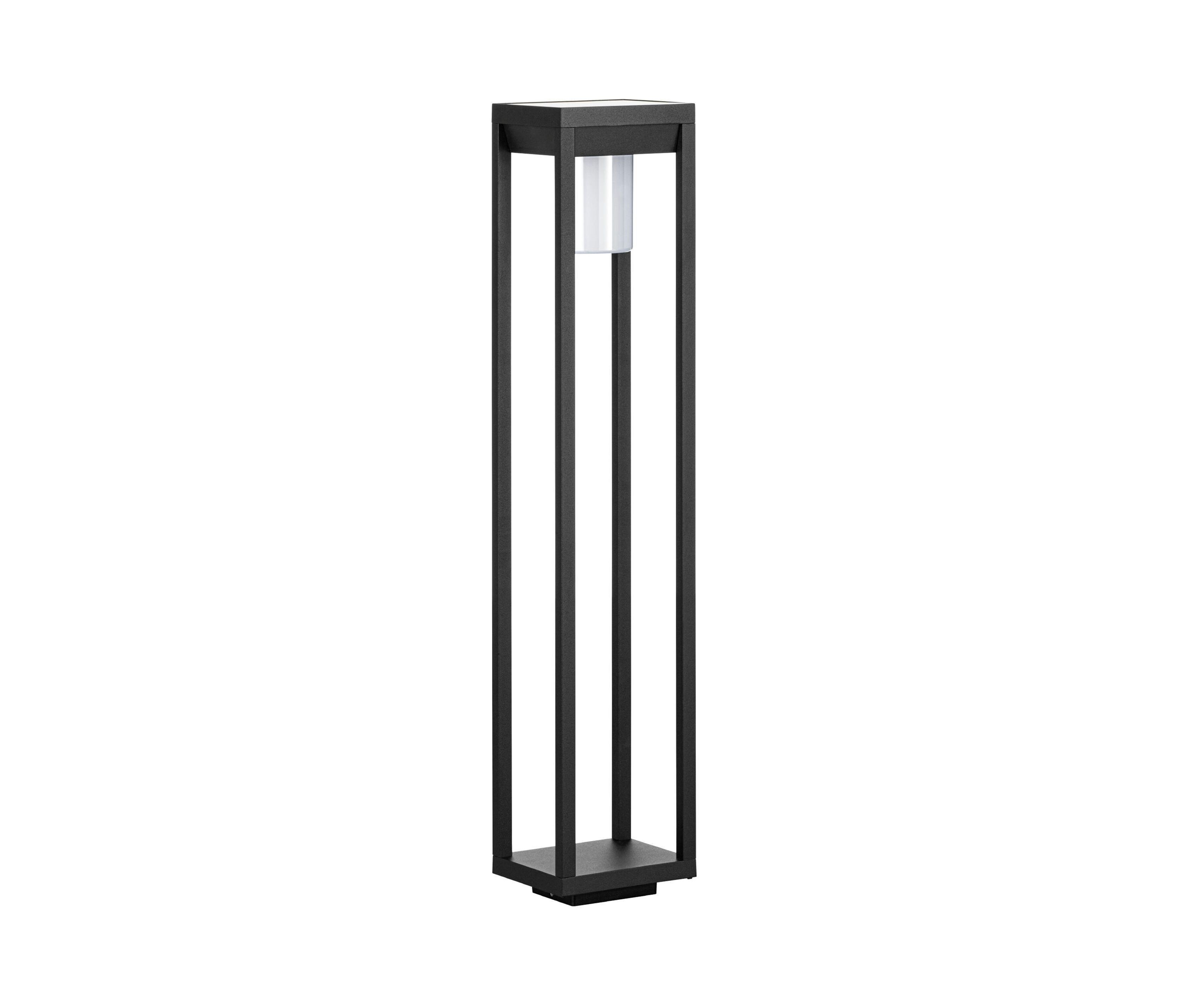 Eglo Solar-Sockelleuchte »Martano« - 15x15x80cm - schwarz - Aluminium / Kunststoff