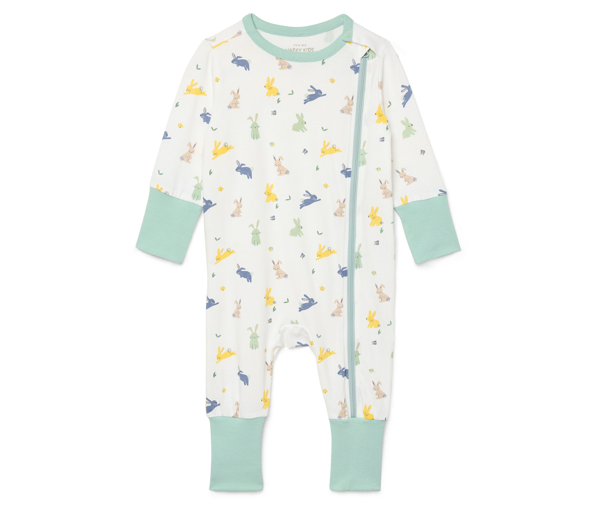 Tchibo - Baby-Schlafanzug - Baby - Gr. 98/104 - weiß/print