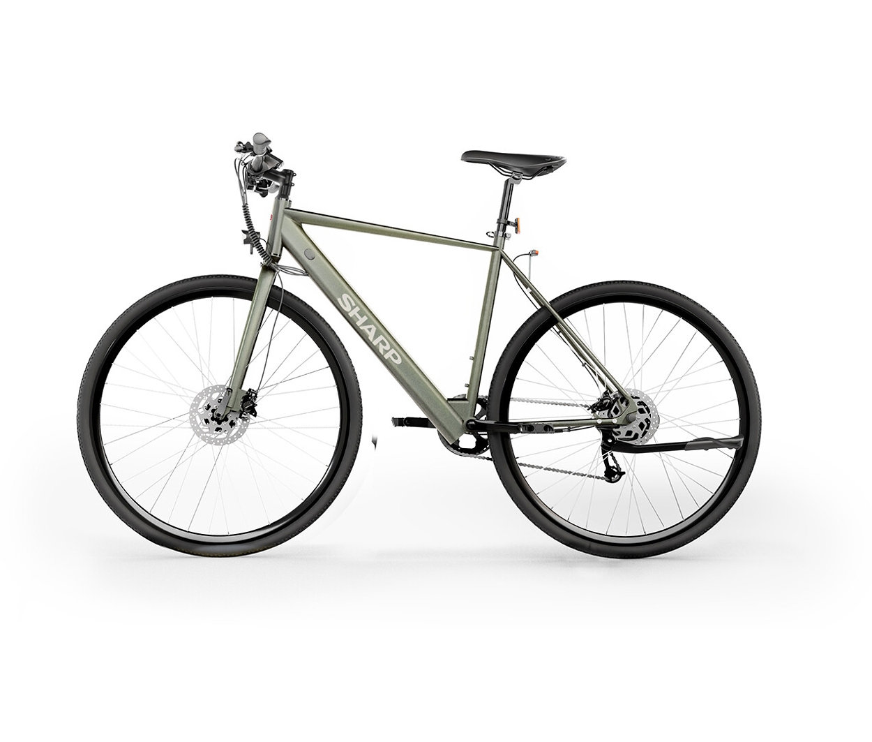 Sharp Gravel Hybrid E-Bike Olivgrün Gravel Hybrid E-Bike