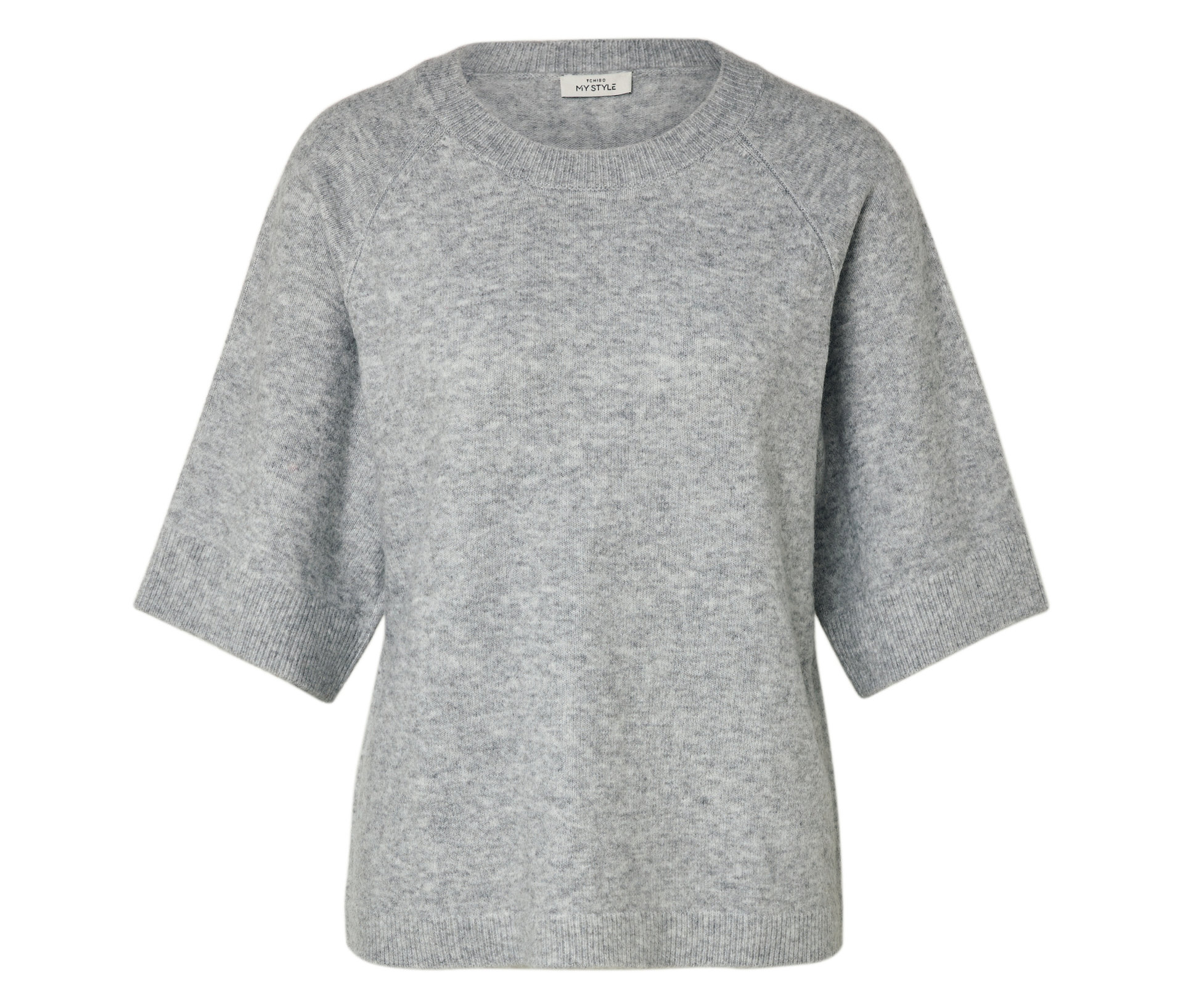 Strickpullover - Damen - Gr. L - grau - grau