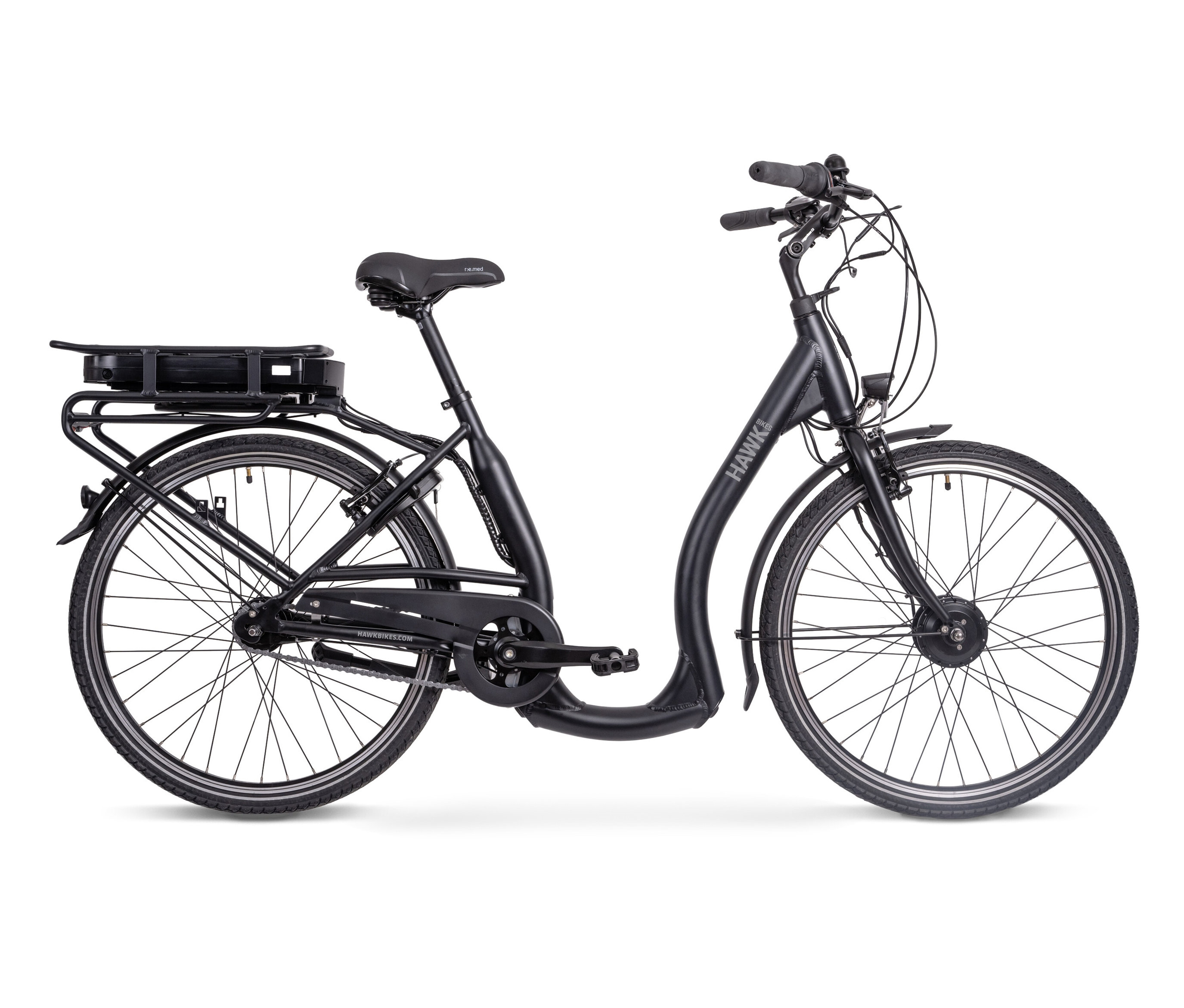 Hawk E-City Comfort Fahrrad - schwarz