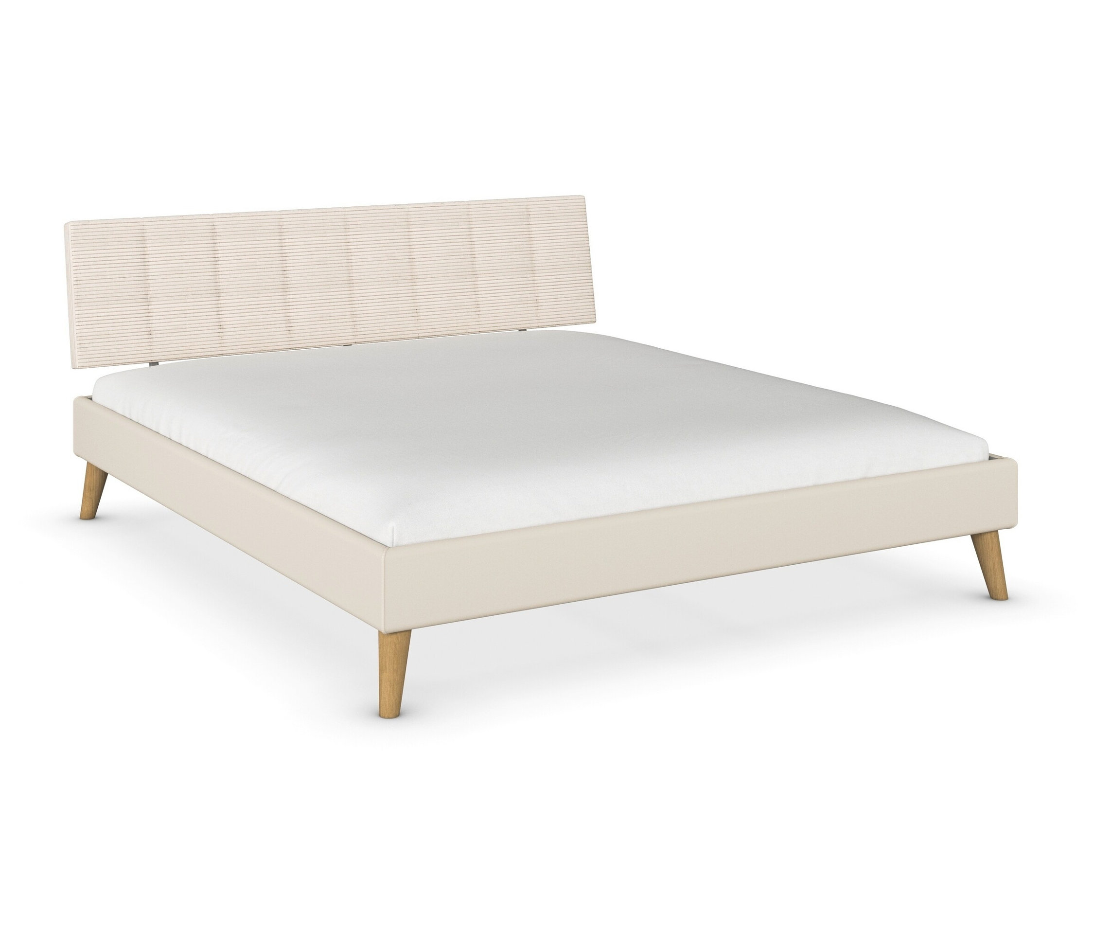 rauch Bett »Mavi-Extra« mit Polsterkopfteil - 187x216x90cm - beige -