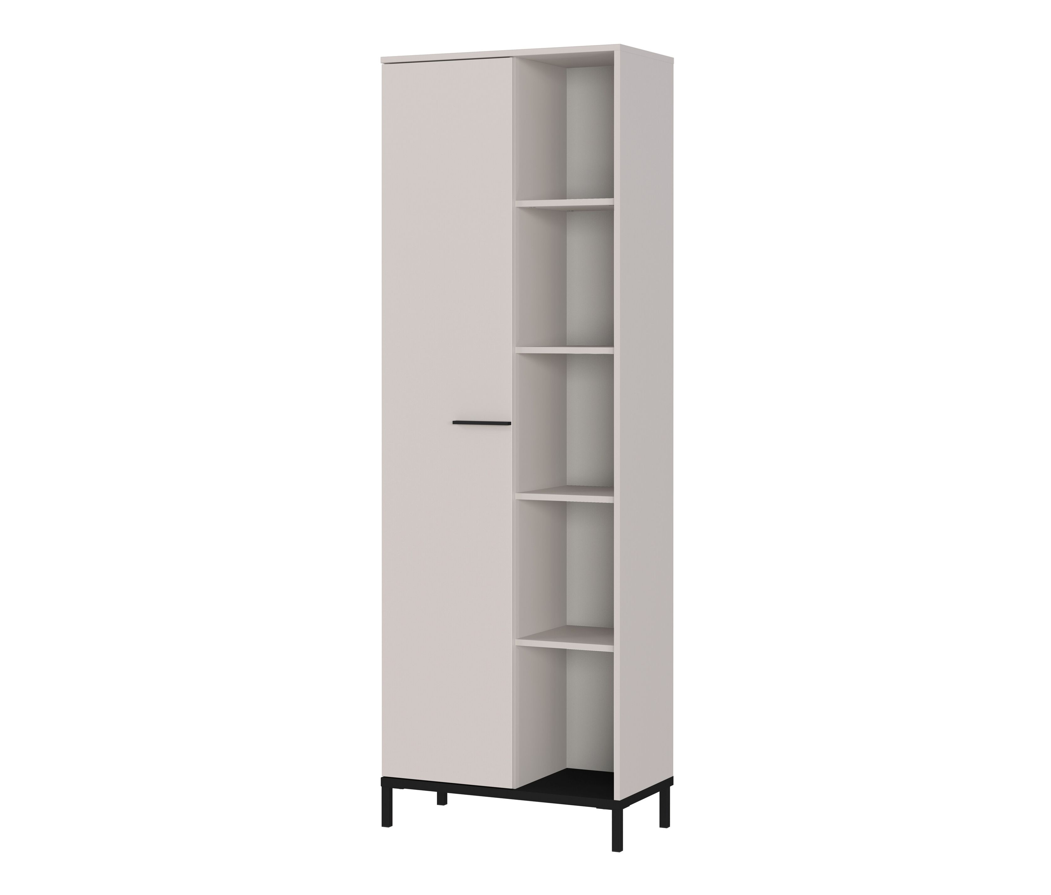 Tchibo - Aktenschrank »Rovigo« - 64x34x190cm - schwarz - Holz / Metall