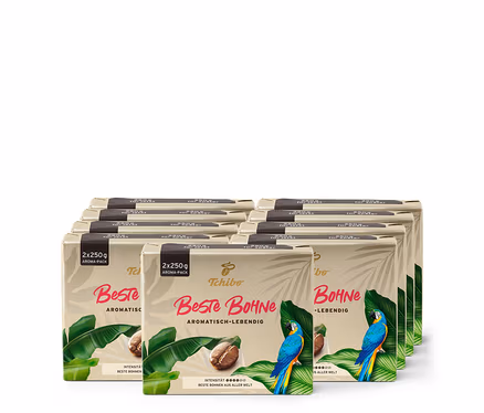 9 Packungen Beste Bohne - 500 g gemahlen.
