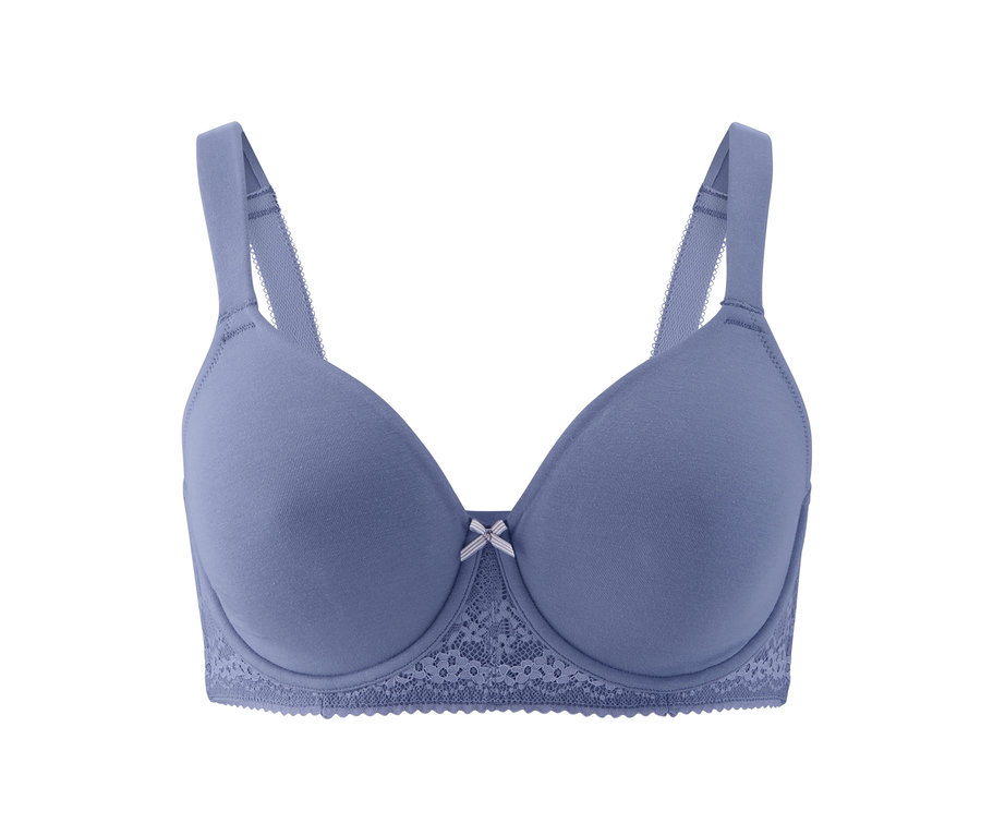 Blauer Bügel-BH.