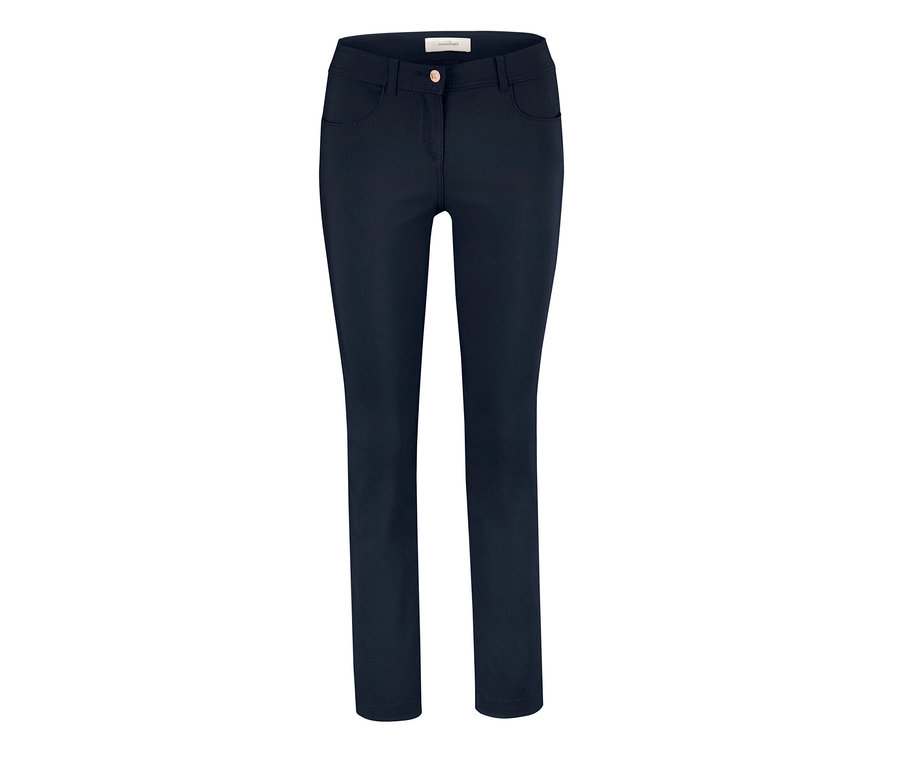 Dunkelblaue Bengalin-Hose.