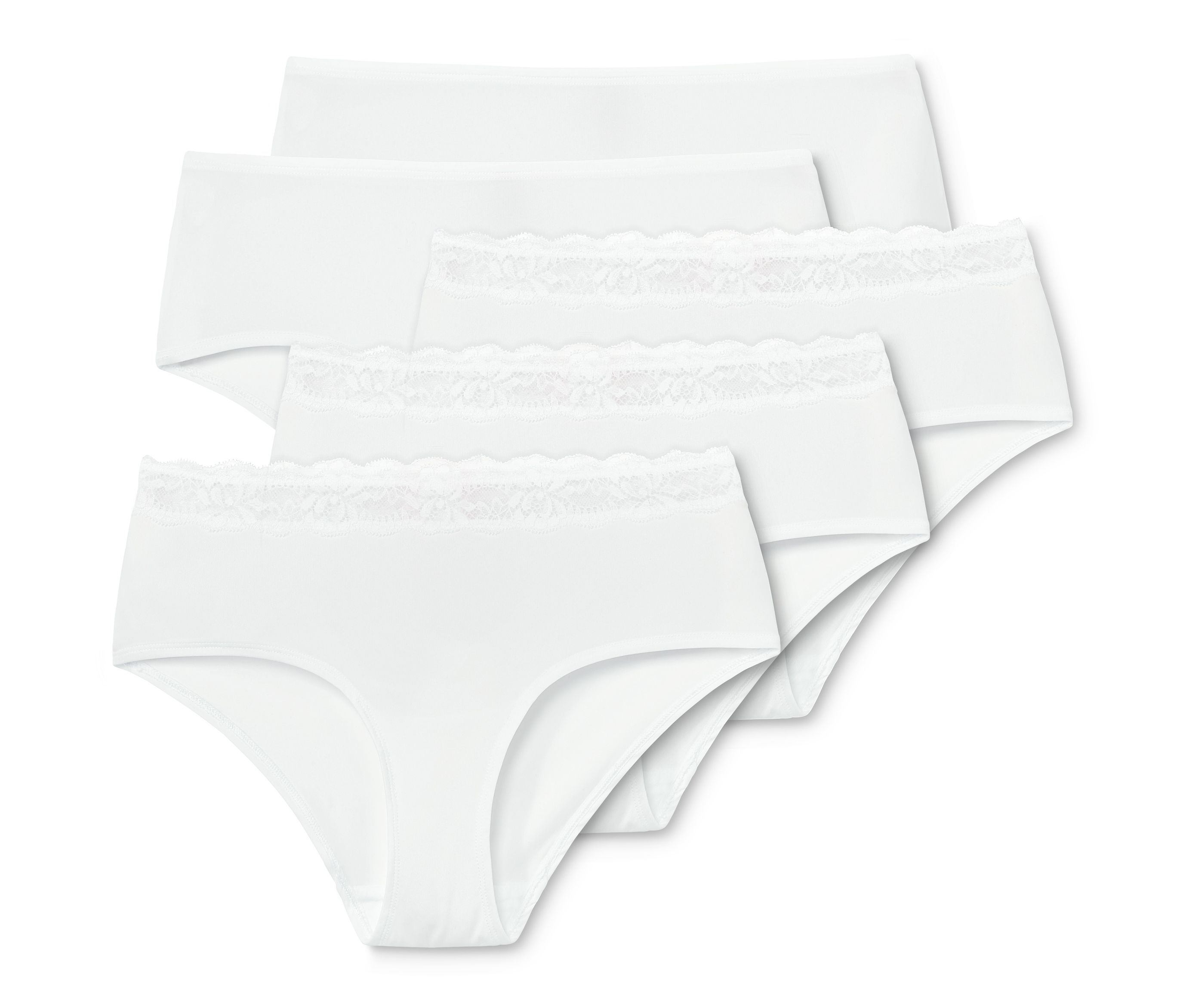 Tchibo - 5 Pantys - Damen - Gr. XXL - weiß
