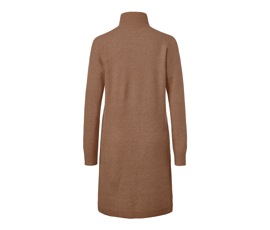 Rückansicht eines Strickkleids.