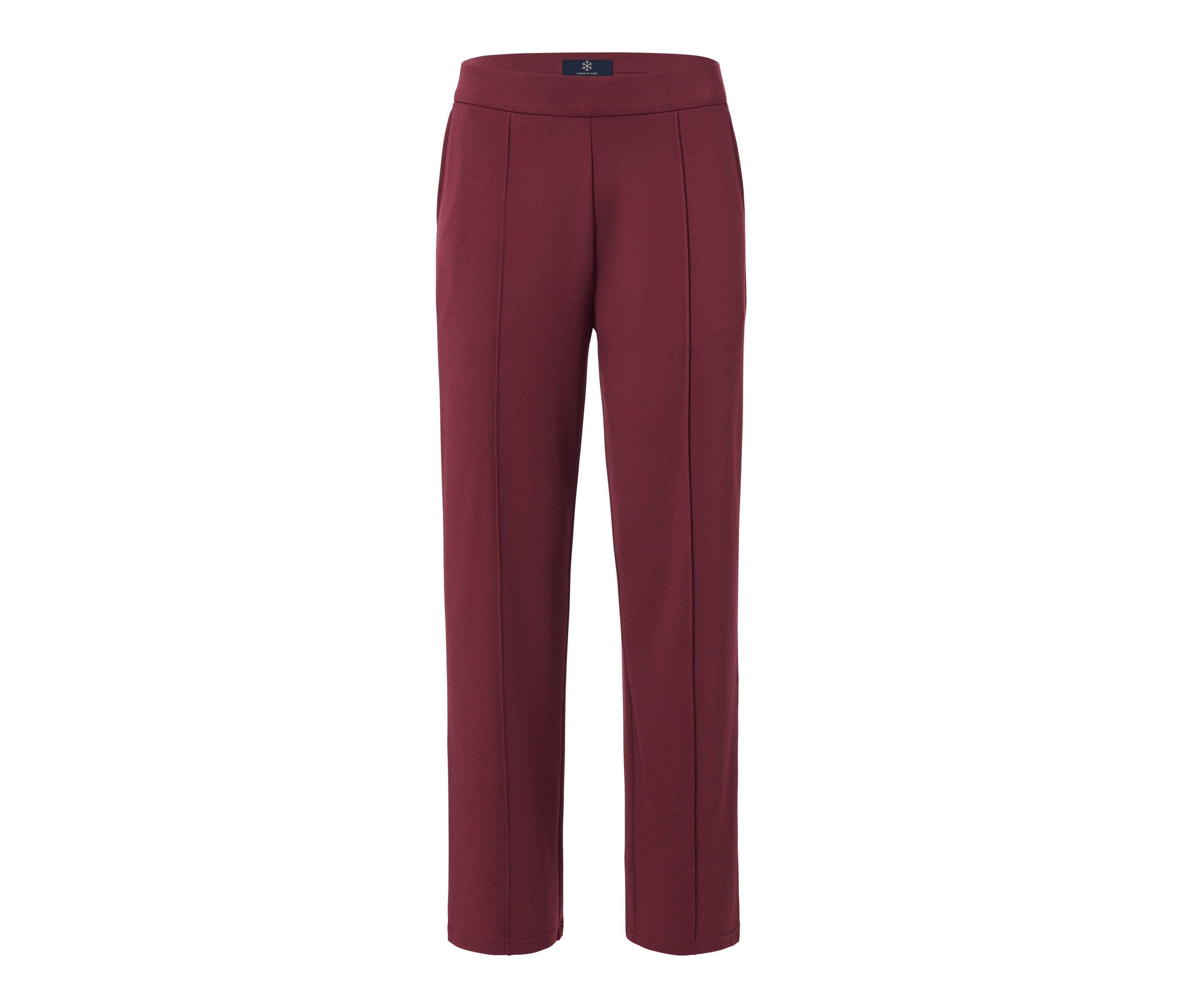 Tchibo - Joggpants mit Biese - Damen - Gr. M - dunkelrot