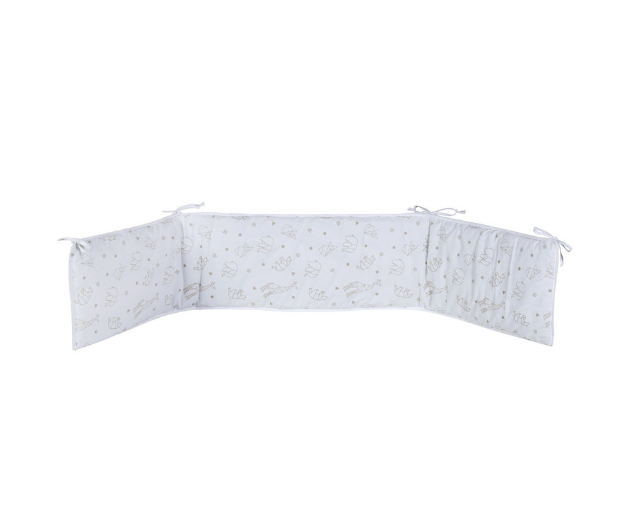 Beige Schardt Bett-Set »Origami Beige«, 4-teilig mit Tiermuster.