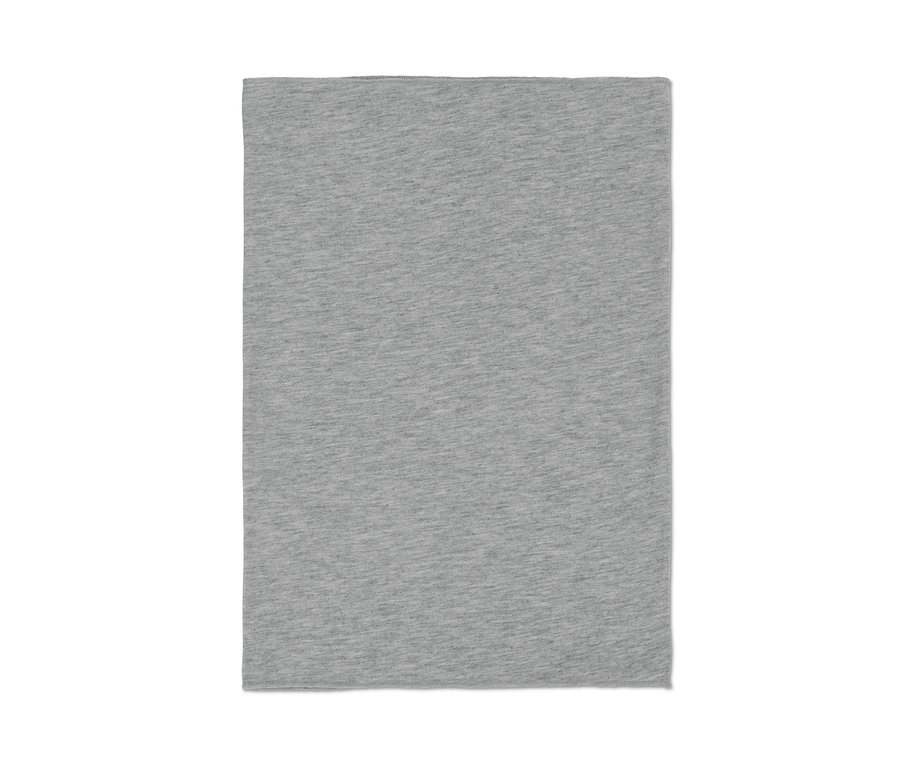 Graues Multifunktionstuch.