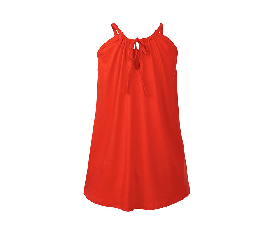 Rotes Neckholder-Top.