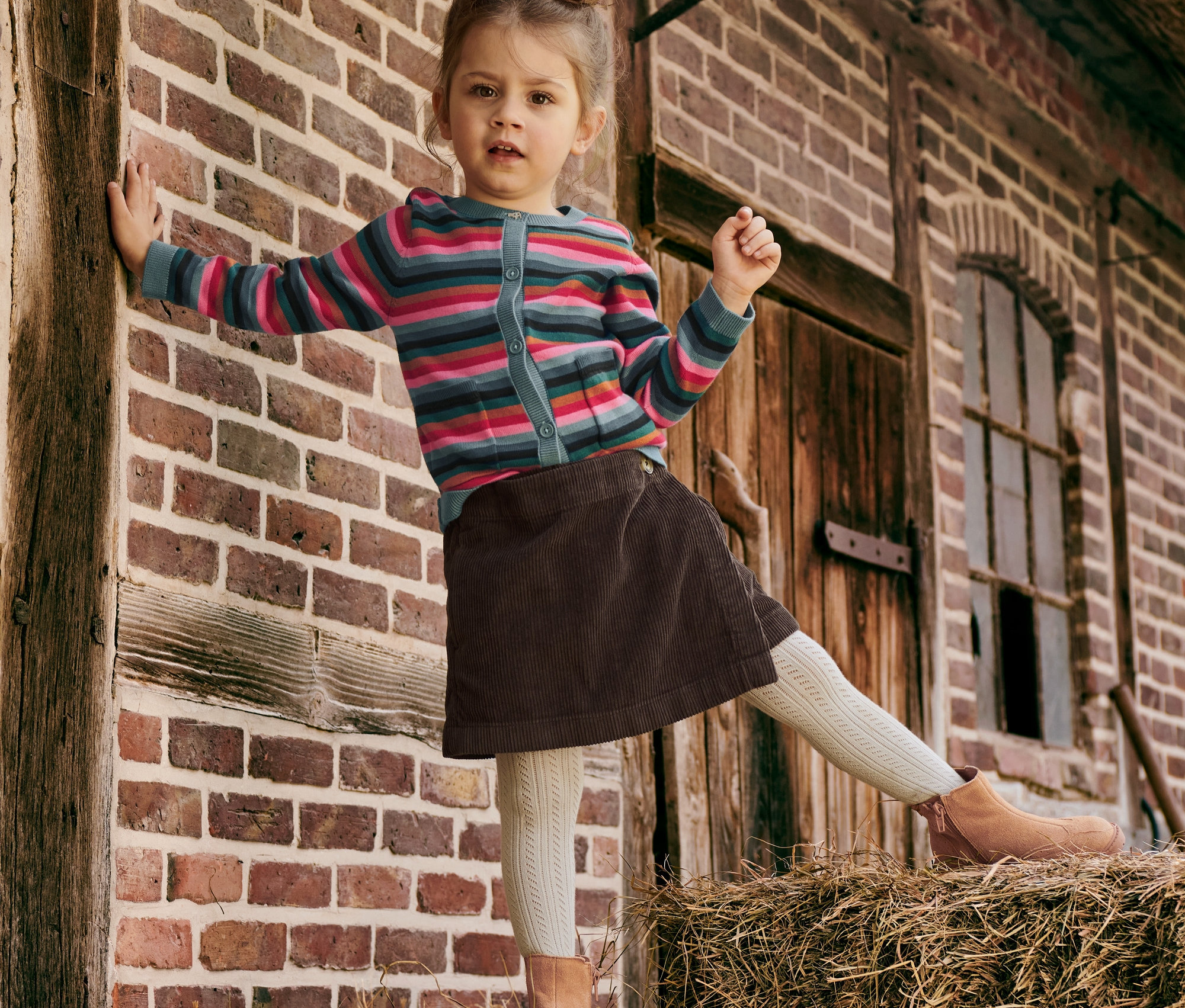 Thumbnail - Tchibo - Kleinkind-Hosenrock - Mädchen - Gr. 122/128 - braun