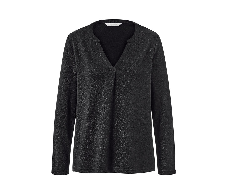 Glitzerndes Blusenshirt.