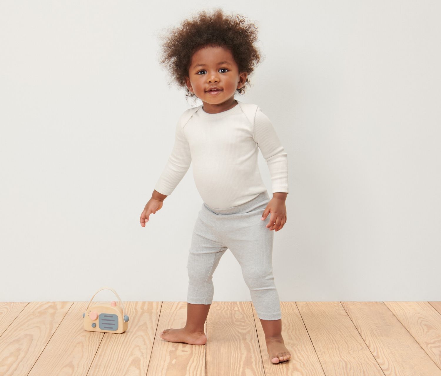 Thumbnail - Tchibo - 3 Baby-Ripp-Langarmbodys - Baby - Gr. 62/68 - offwhite