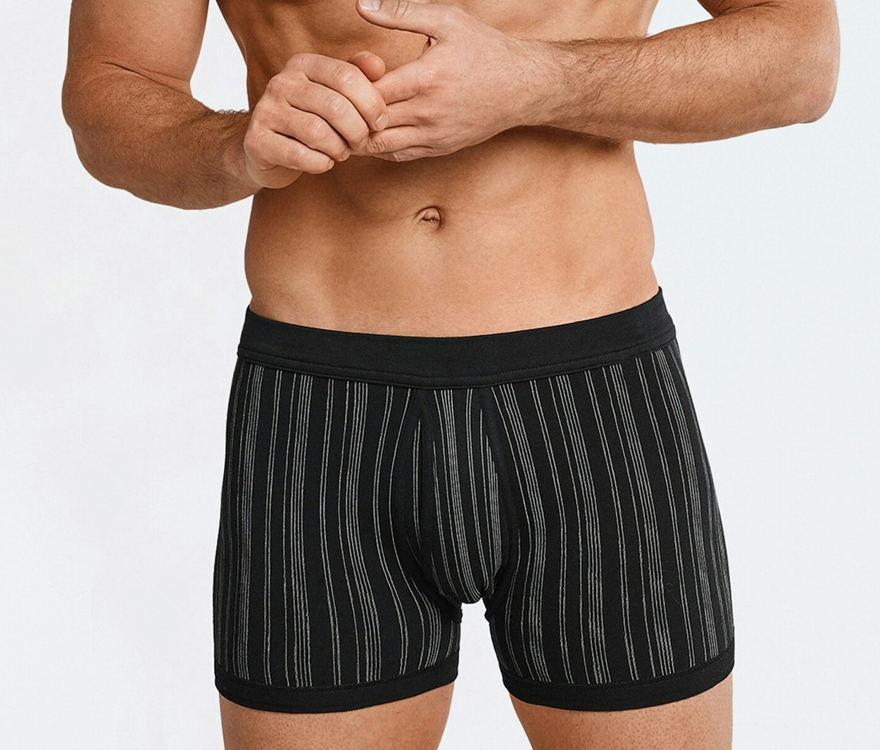 Thumbnail - 2 Schiesser Shorts in Feinripp - Herren - Gr. Xl/7 - schwarz