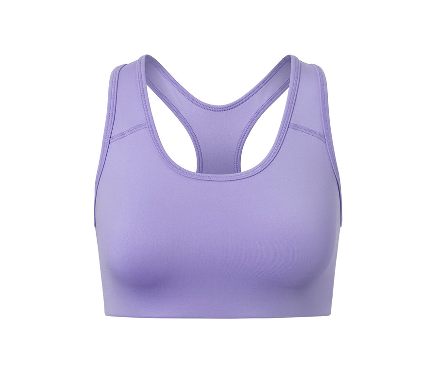 Lila Sport-Bustier aus einem 2er Set.