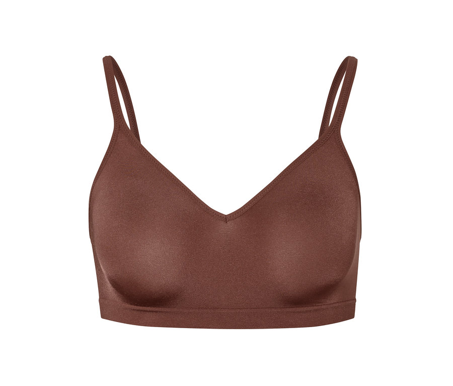 Kastanienbrauner Seamless-Soft-BH.