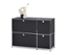 Sideboard »CN3« mit 4 Klappen, schwarz - Matt schwarz