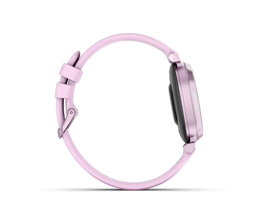 Detailansicht einer fliederfarbenen Fitnessuhr GARMIN »Lily® 2«.