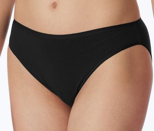 Thumbnail - 2 Schiesser Minislips mit Bio-Baumwolle - Damen - Gr. 44 - schwarz