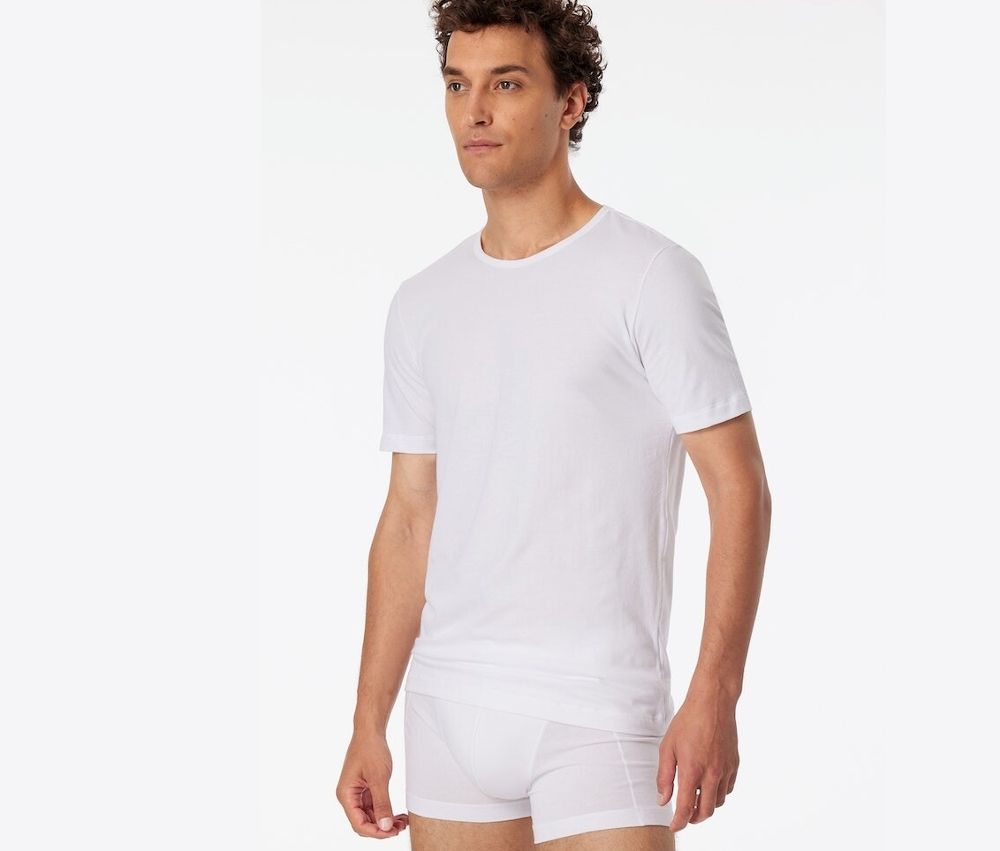 Thumbnail - 2 Schiesser T-Shirts mit Bio-Baumwolle - Herren - Gr. Xxl/8 - weiß