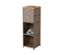 Schmale Kommode Metall »CN3« mit Holzplatte und 2 Schubladen, taupe - Taupe