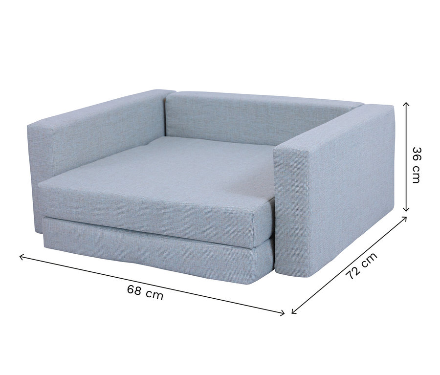 Mintgraues Buddies Spielsofa.