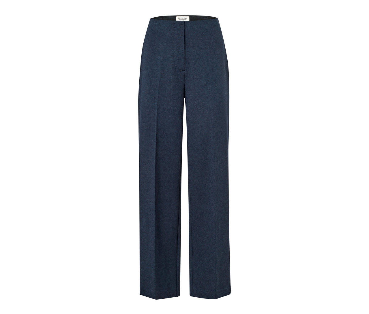 Blaue Jerseyhose meliert.