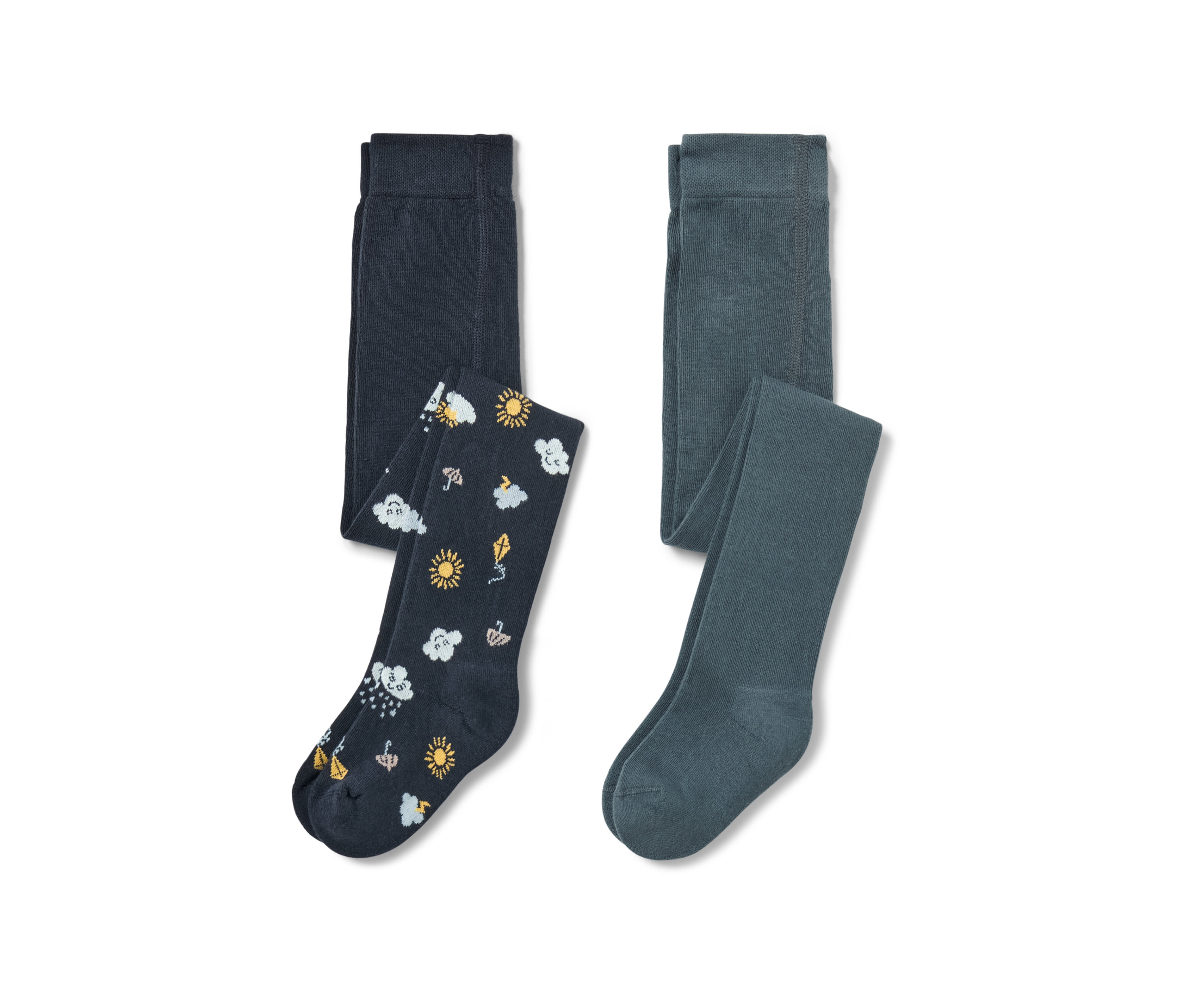Hosen Herren günstig Kaufen-Tchibo - 2 Kleinkind-Strumpfhosen - Herren - Gr. 110/116 - dunkelblau. Tchibo - 2 Kleinkind-Strumpfhosen - Herren - Gr. 110/116 - dunkelblau <![CDATA[2 Kleinkind-Strumpfhosen, blau Farbe: 1x dunkelblau mit mehrfarbigem Wolken-Alloverprint, 1x schieferblau