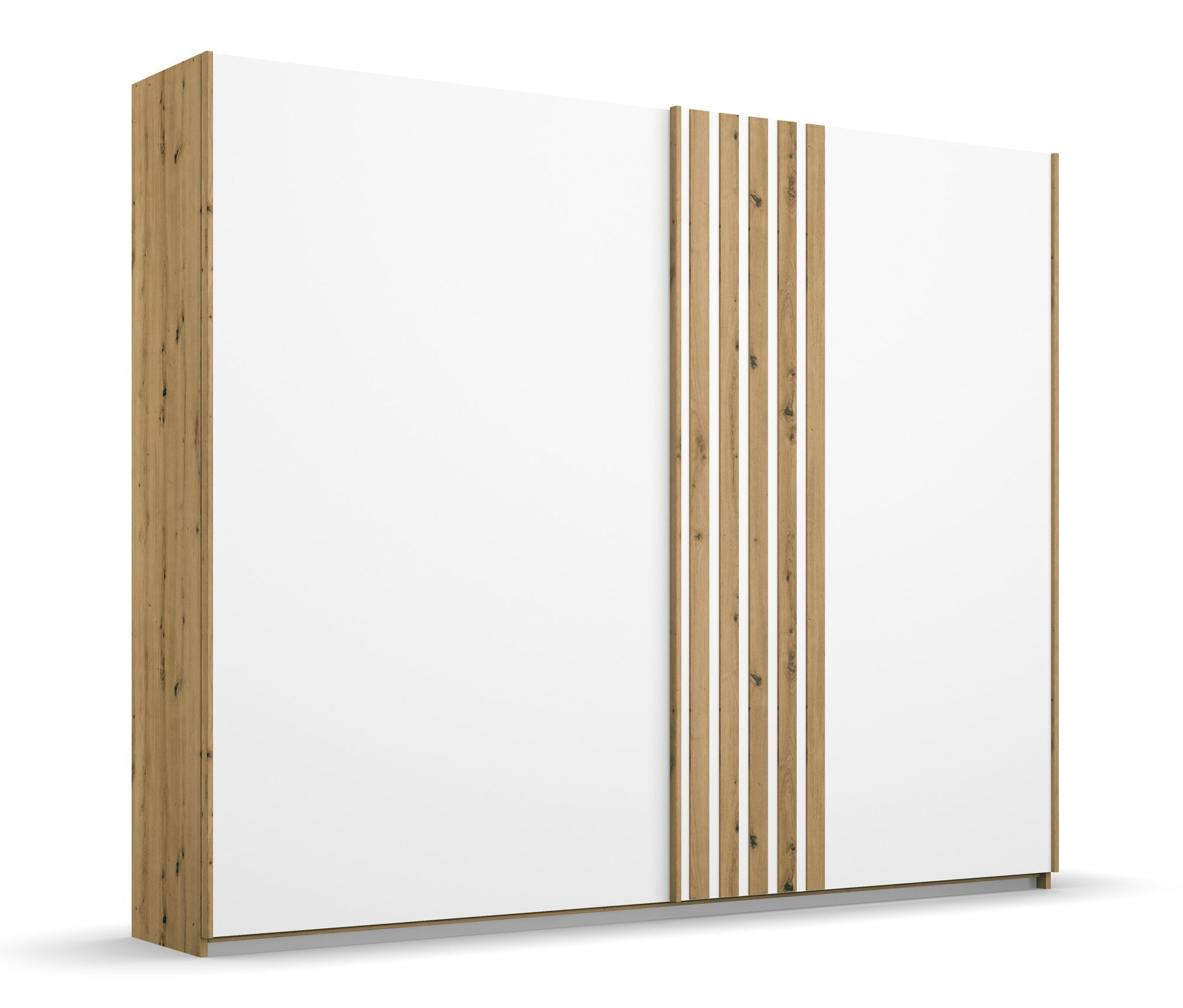 rauch Schwebetürenschrank »Mosbach« - 226x62x210cm - weiß - Holz / Holz