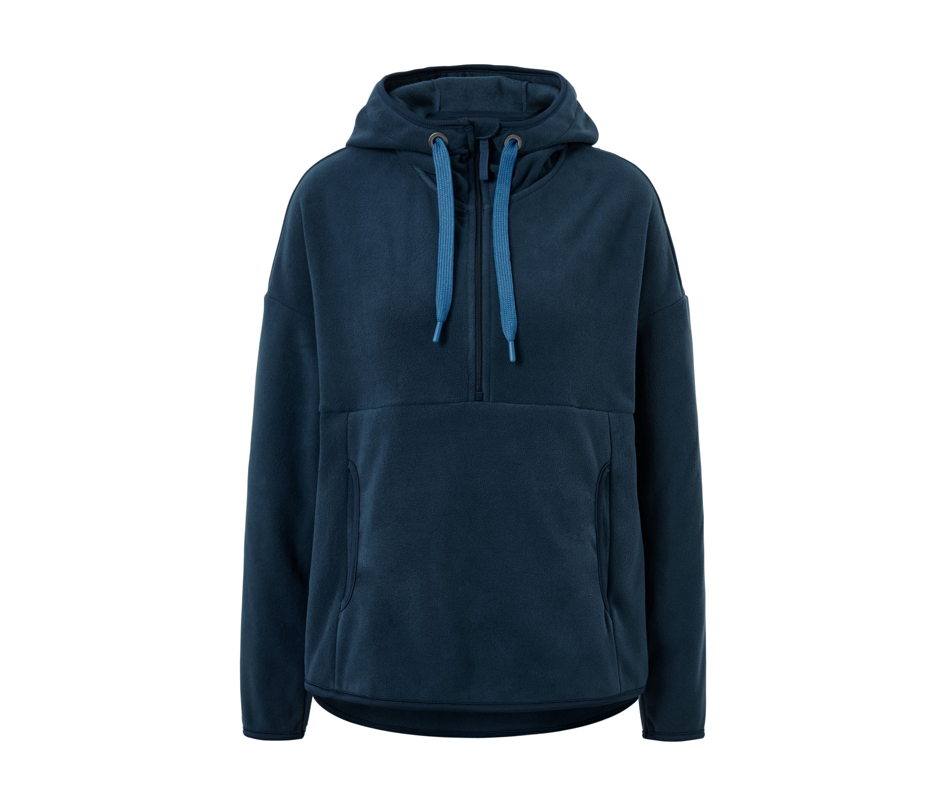 Tchibo - Kapuzen-Fleece-Pullover - Damen - Gr. XS - dunkelblau