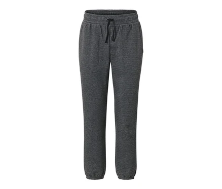 Graue Sweathose mit Taschen und schwarzem Kordelzug.