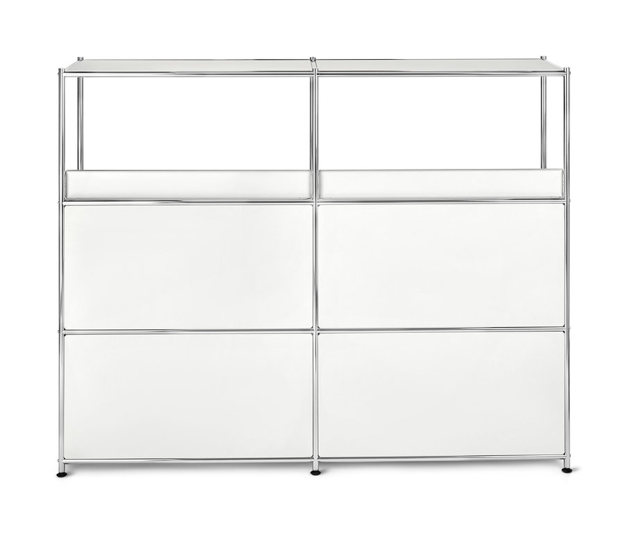 Kommode Metall »CN3« mit 2 Klappen und 1 Schublade.