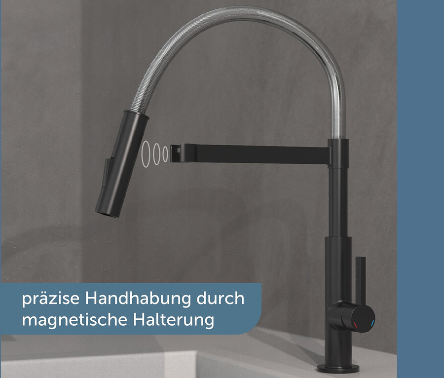 SCHÜTTE-Spiralfeder-Spültischarmatur »Miami«, chrom-schwarz.