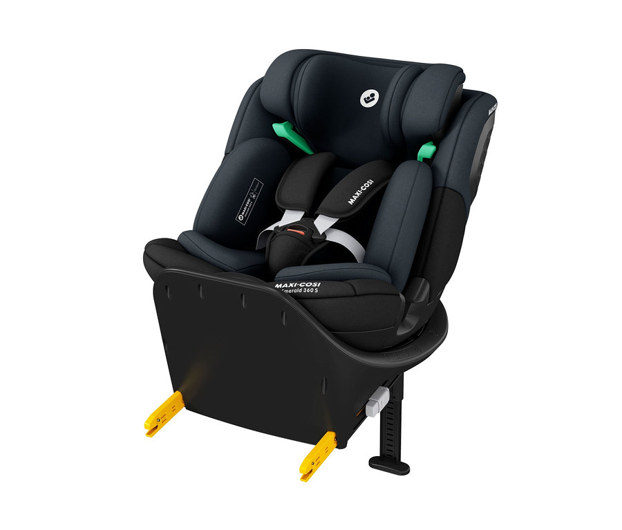 Schwarzer Maxi-Cosi Kinder-Autositz »Emerald 360 S«.